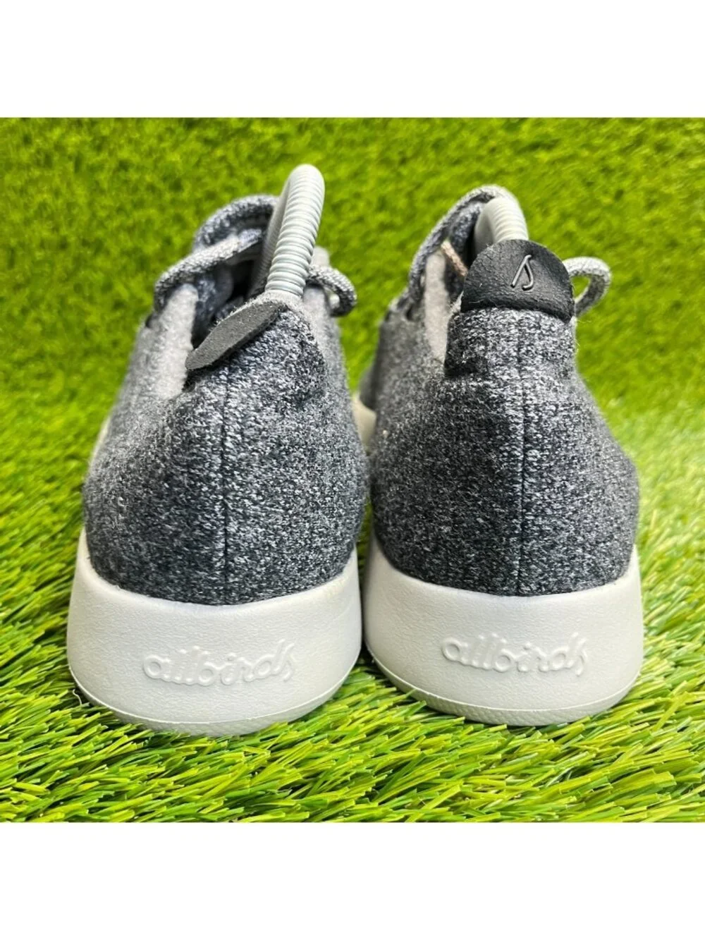 Allbirds Wool Runners Mens Size 9 Gray White Athletic Walking Shoes Sneakers